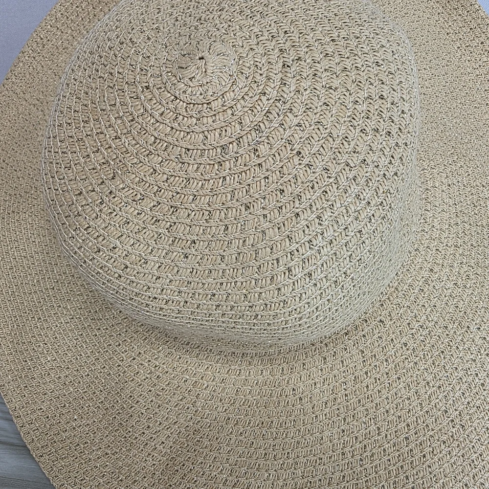 J. Crew Tan Wide-Brim Hat